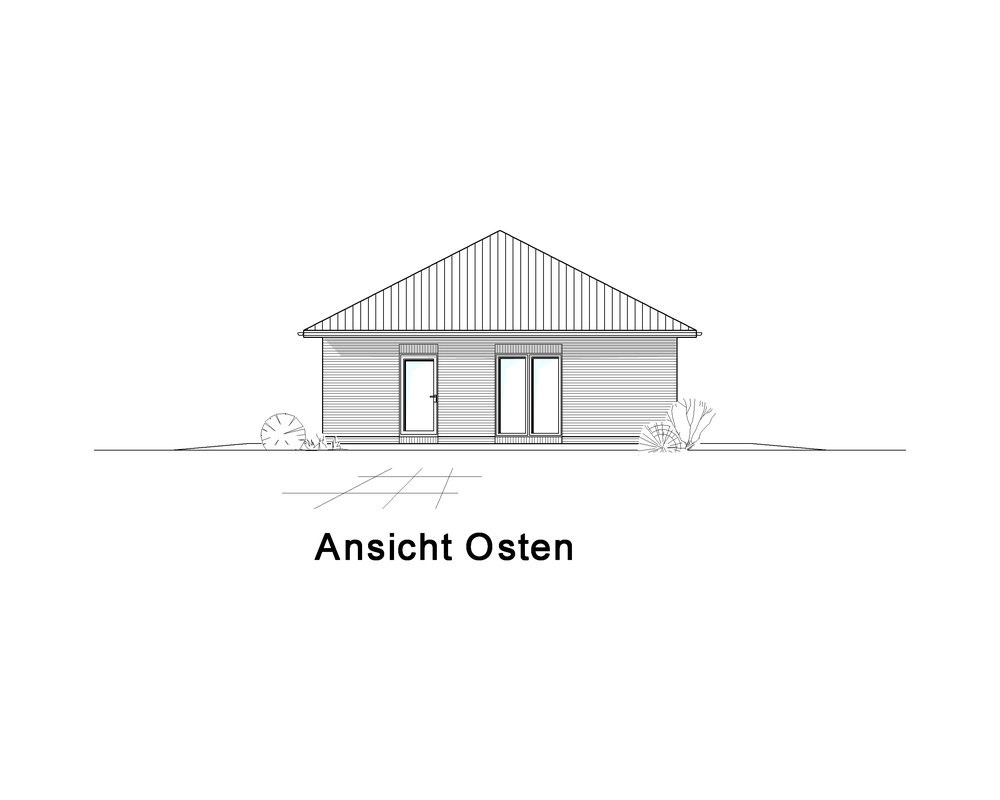 2020 AMR Bungalow 104-Ansicht Osten - B 104