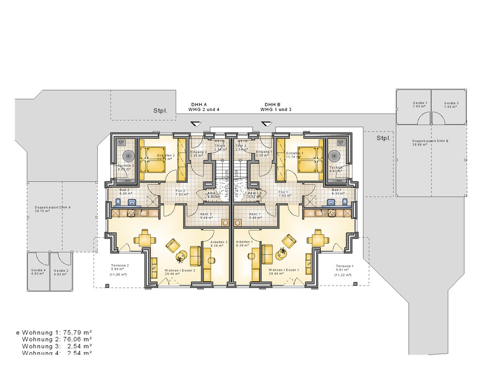 2020  MFH AMR 4WE-Grundriss DG -  MFH 4WE