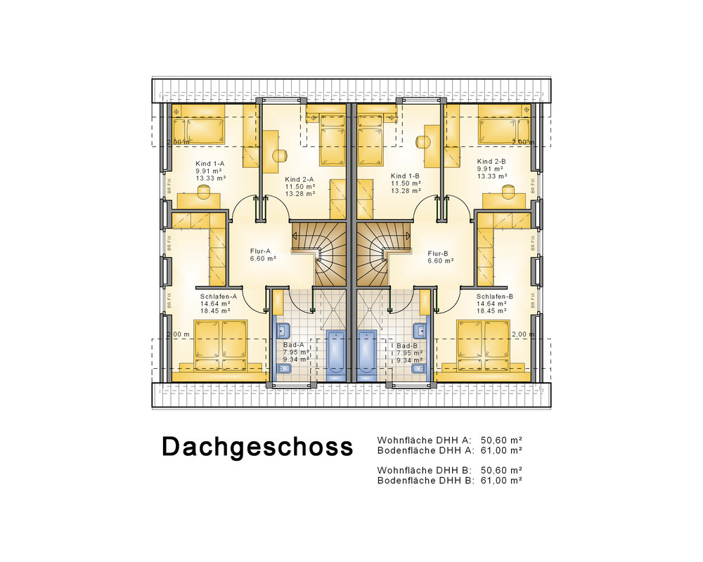 2020 AMR DHH Satteldach 127-Grundrss DG - DHH Satteldach