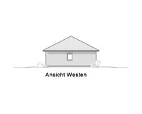 2020 AMR Bungalow 115-Ansicht Westen- B 115}