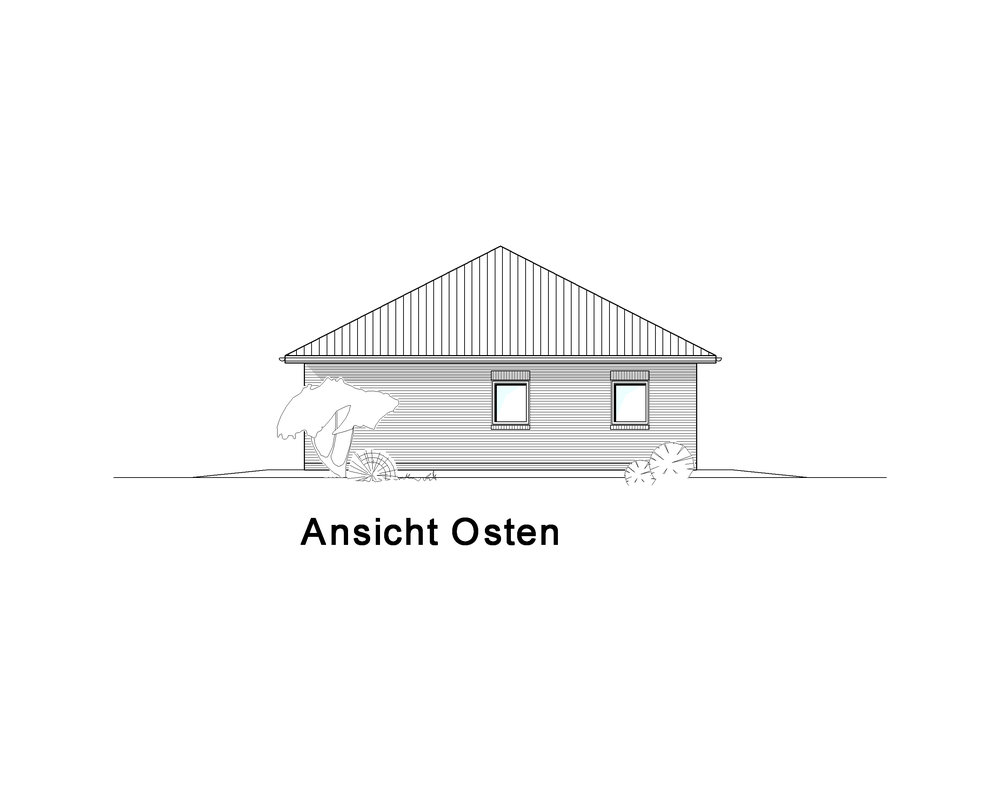 2020 AMR Bungalow 101-Ansicht Osten - B 101