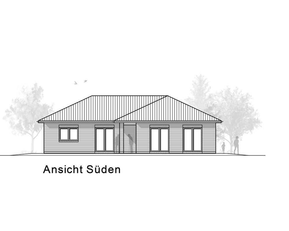 2020 AMR Bungalow 133-Ansicht Norden - B 133