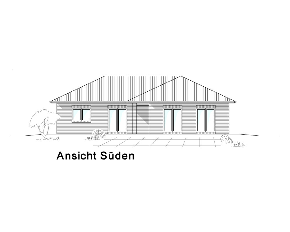 2020 AMR Bungalow 133-Ansicht Osten - B 133