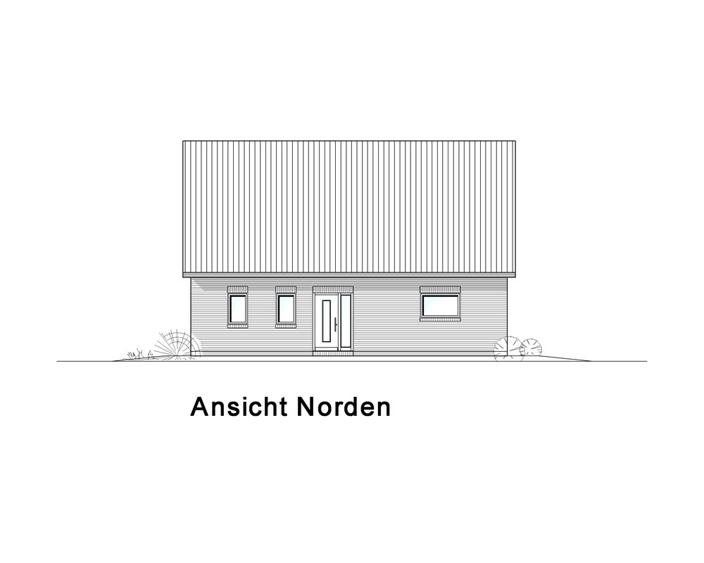 2020 AMR Satteldach 163-Ansicht Norden - KS 163