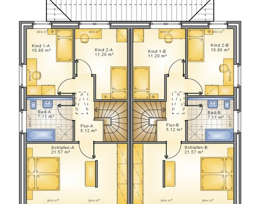 Neubau Doppelhaushälfte im Stil einer Stadtvilla in Augustfehn!-
