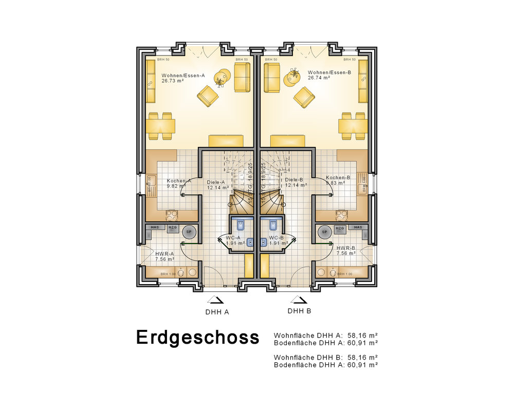 2020 AMR DHH Stadthaus 118-Grundriss EG - DHH Stadthaus