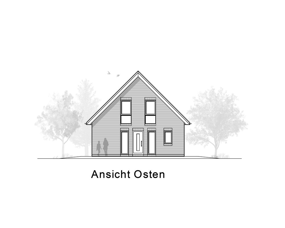 2020 AMR Satteldach 145-Ansicht Osten - KS 145