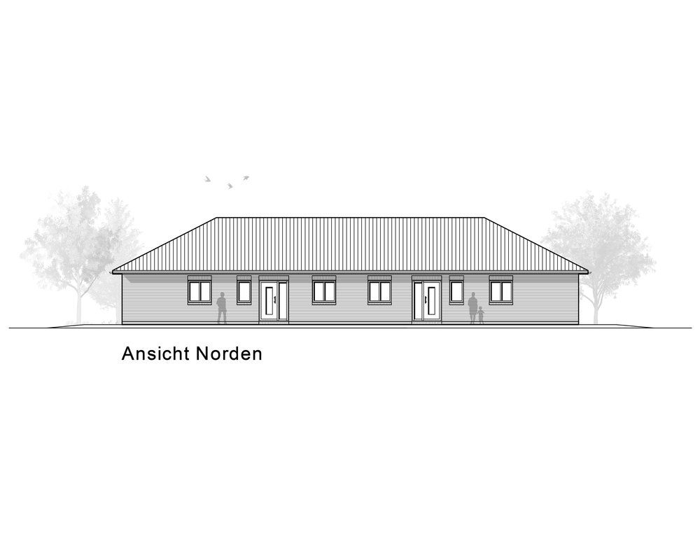 2020 AMR DHH Bungalow 97-Ansicht Norden - DH Bungalow