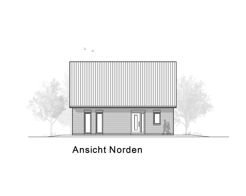 2020 AMR Satteldach 140-Ansicht Norden - KS 140