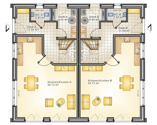 Neubau DHH im hanseatischen Stil in Augustfehn!-
