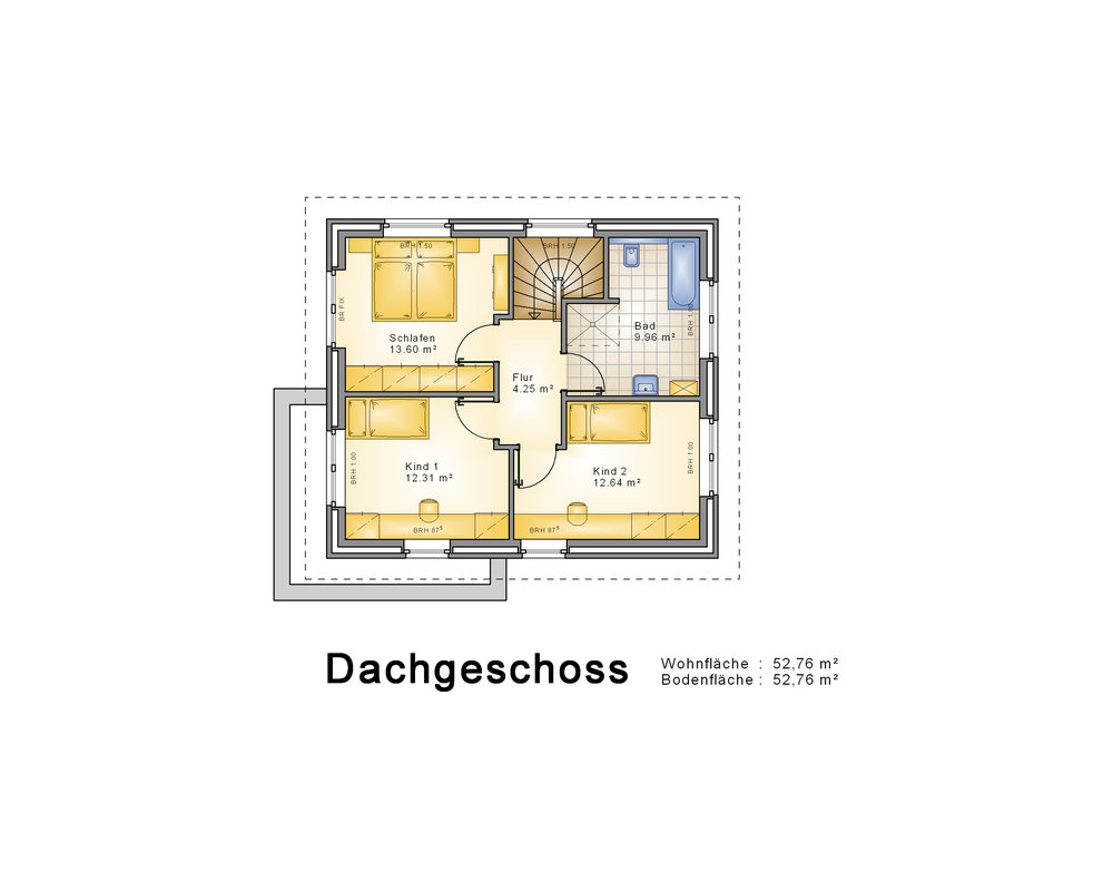 2020 AMR Stadtvilla 120 2-geschossig-Grundriss DG - SV 120