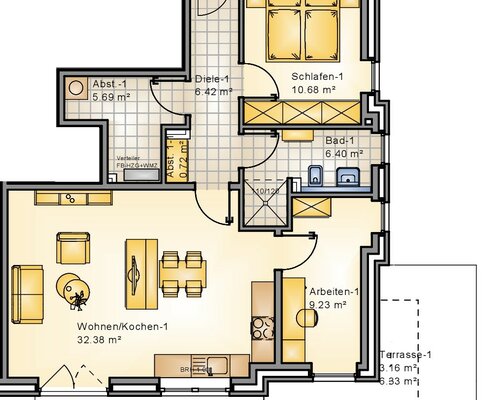 KfW 40! Attraktive Erdgeschosswohnung im Herzen von Bad Zwischenahn!-