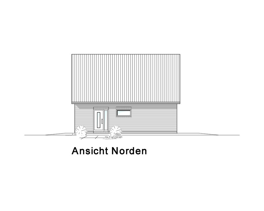 2020 AMR Satteldach 132-Ansicht Norden - KS 132