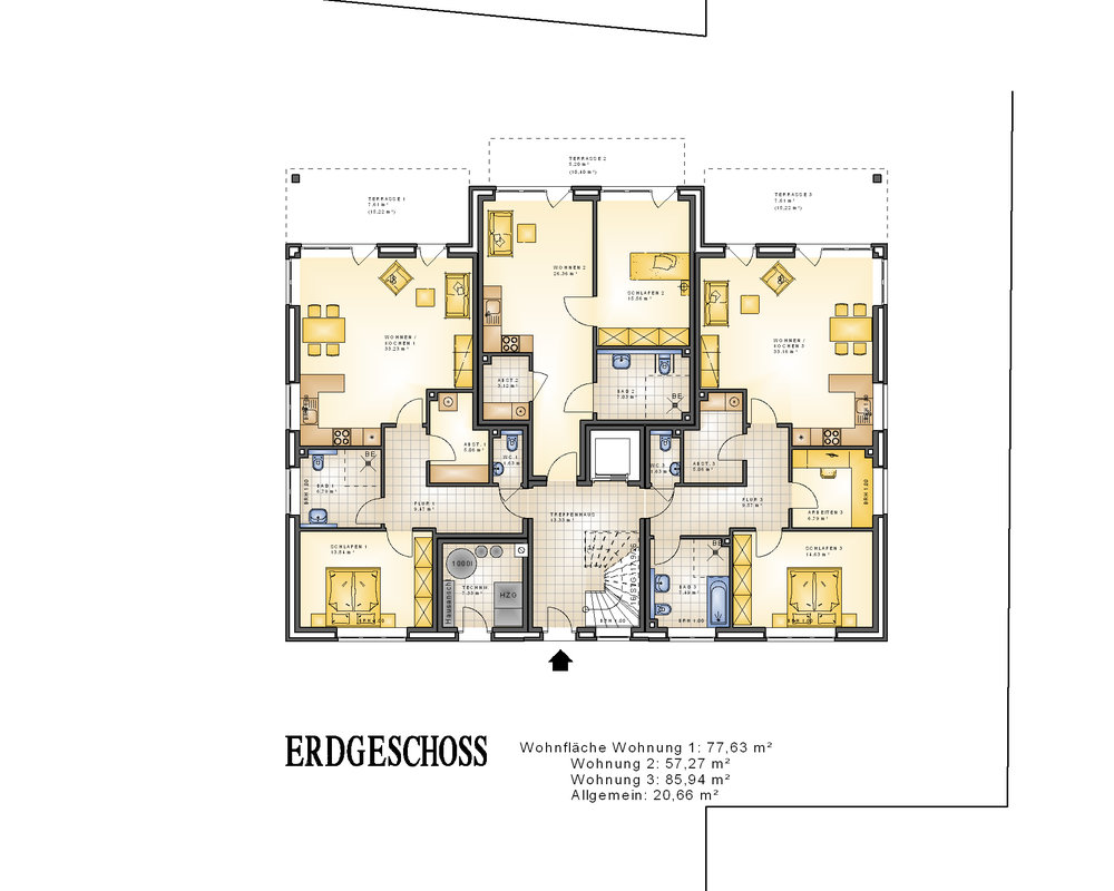 2020  MFH AMR 8WE-Grundriss EG - MFH 8WE