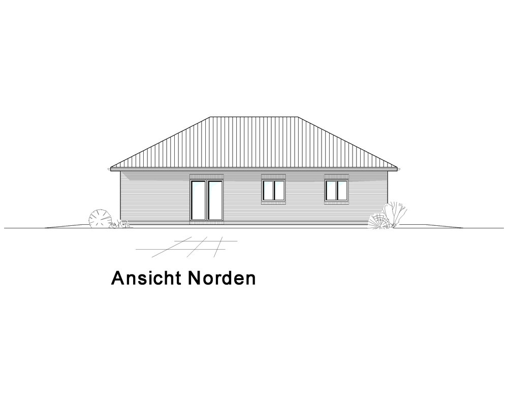 2020 AMR Bungalow 115-Ansicht Norden - B 115