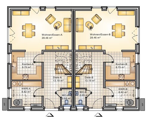 Moderne Neubau Doppelhaushälfte in Augustfehn!-